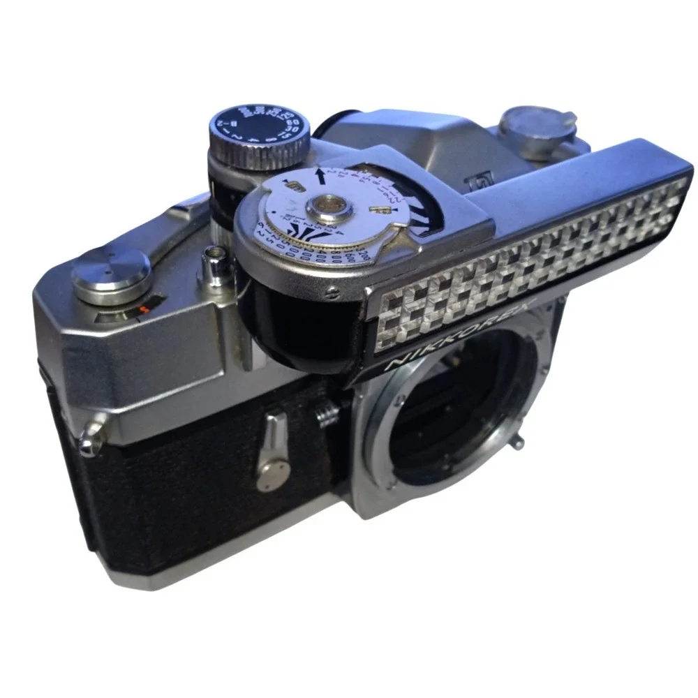 Nikon Nikkorex F Camera Mod.1 Selenium Camera Body, with‎ Leather Cover